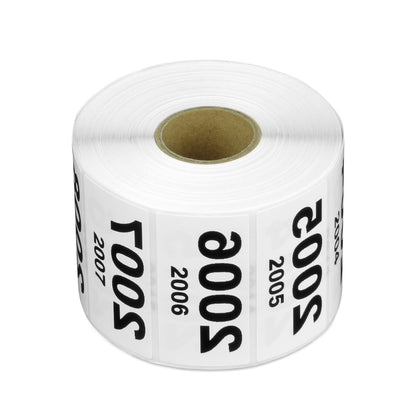 2 x 1in Sticker: Reverse Numbered 2001 to 3000 Label