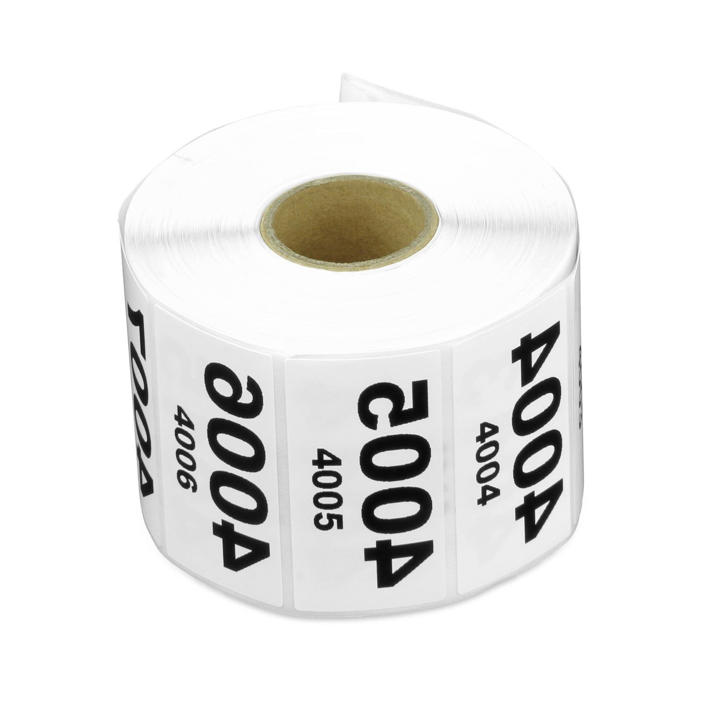 2 x 1in Sticker: Reverse Numbered 4001 to 5000 Label Roll