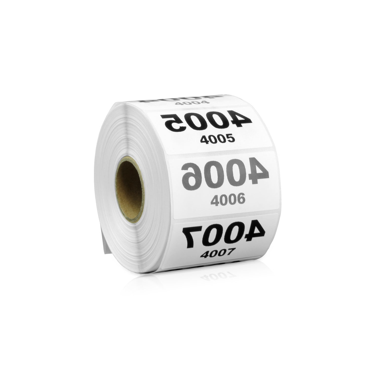 2 x 1in Sticker: Reverse Numbered 4001 to 5000 Label Roll