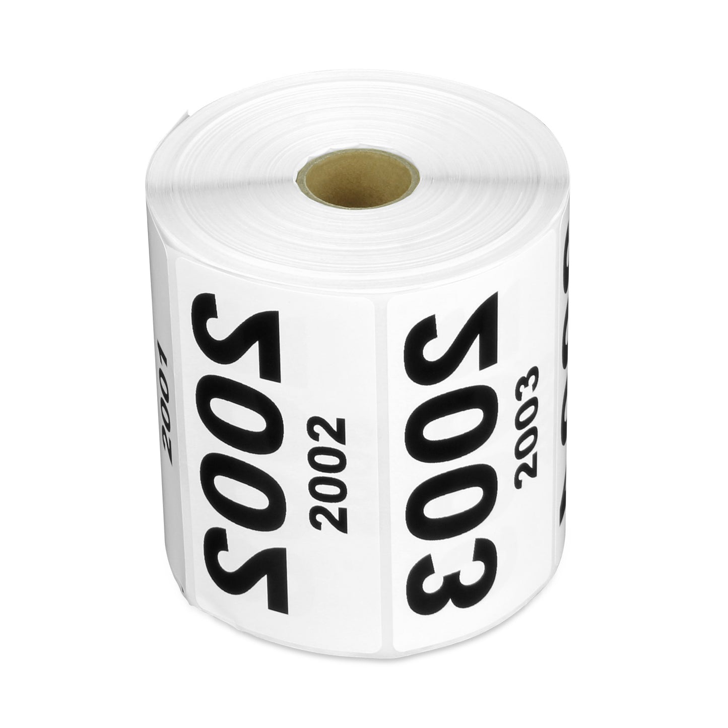 4 x 2 inch Reverse Numbered 3000 to 2001 Stickers (Roll)