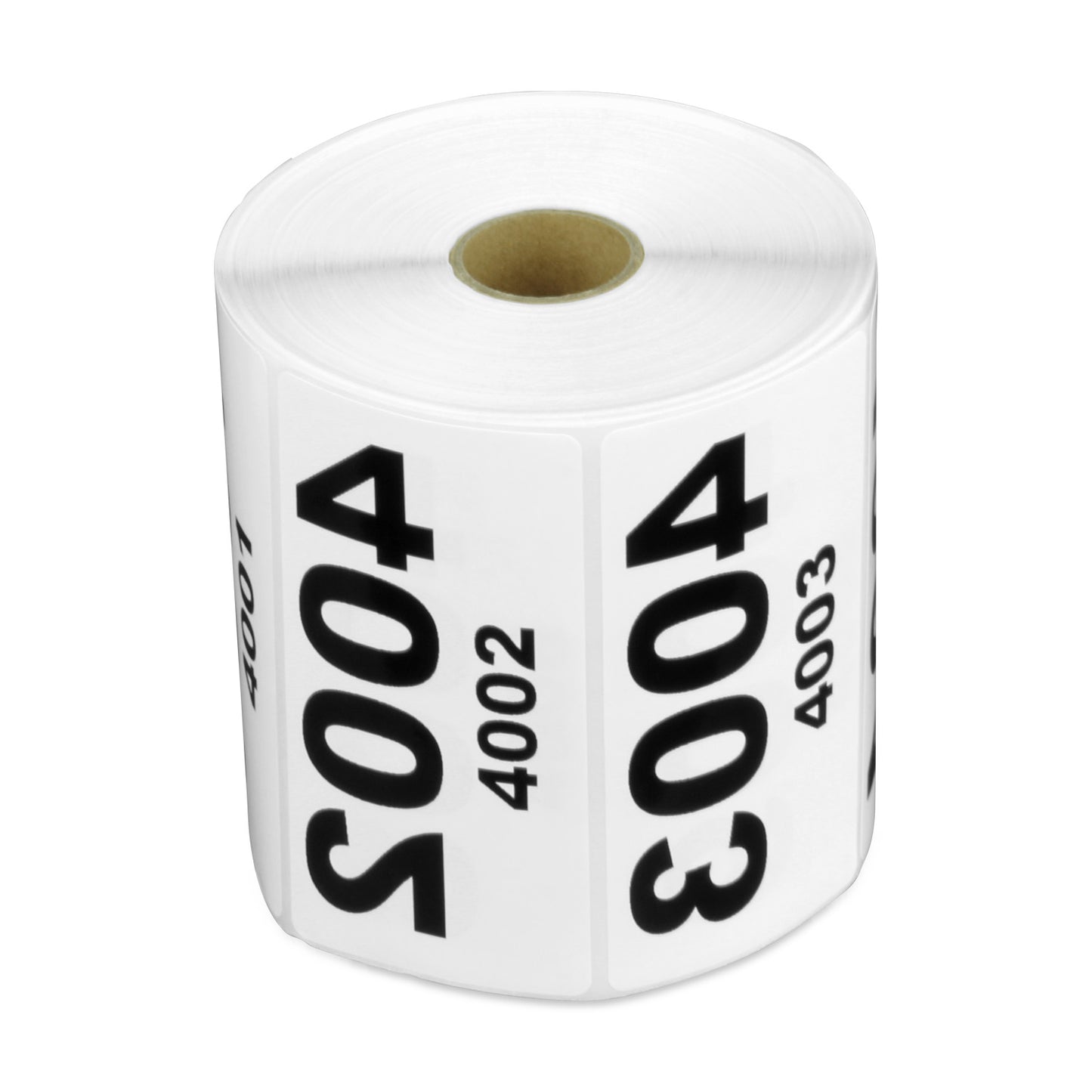 4 x 2 inch Reverse Numbered 5000 to 4001 Stickers (Roll)