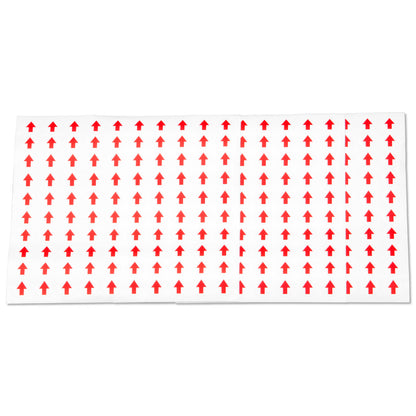 0.5in Sticker: Red Arrow Up Label Sheet (300 Stickers)