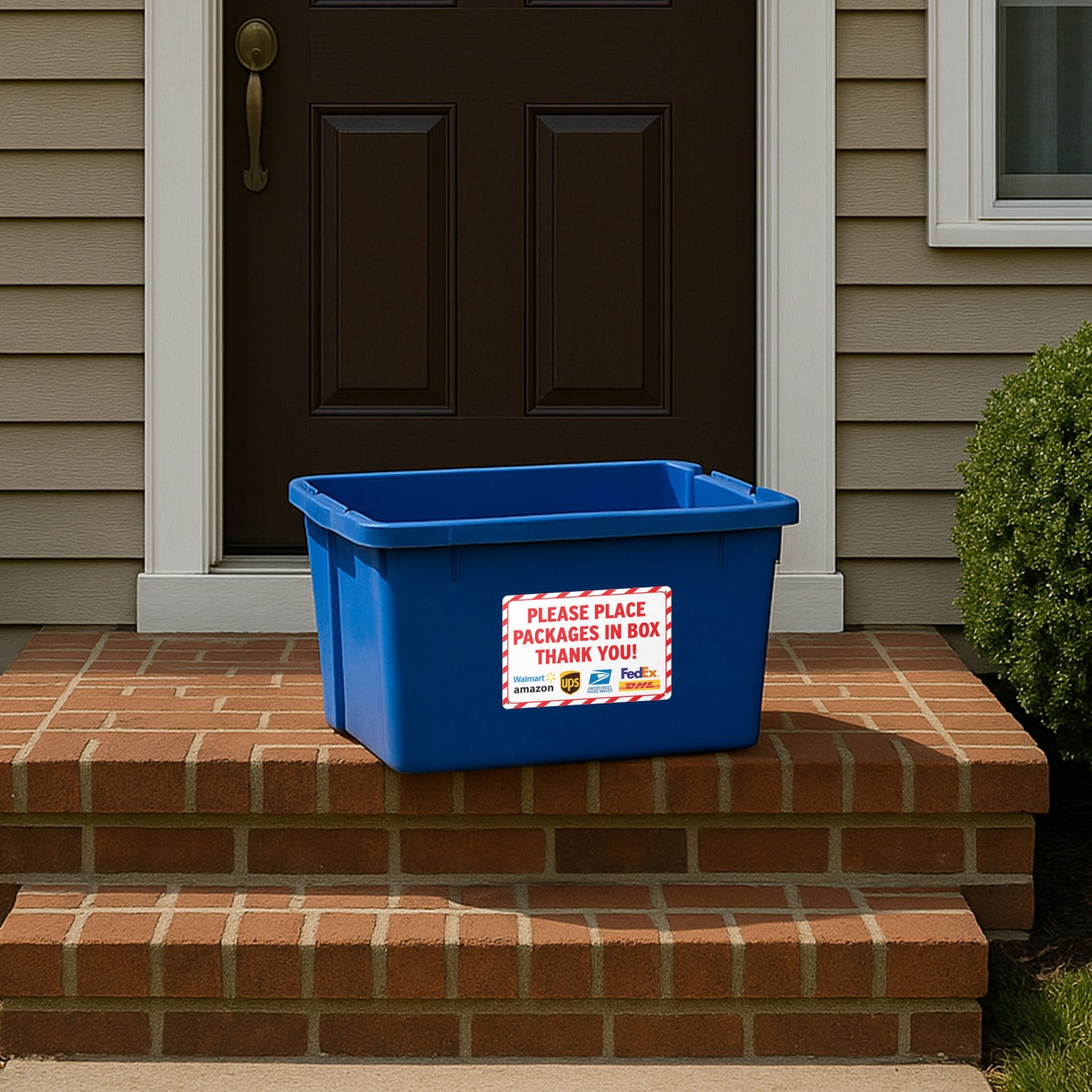 12 x 8in Delivery Sign: Please Place Packages in Box