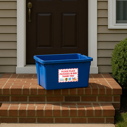 12 x 8in Delivery Sign: Please Place Packages in Box