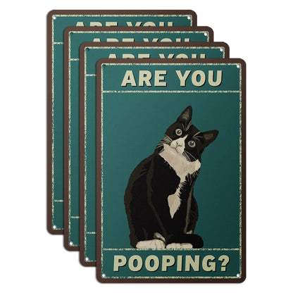 8 x 12in Bathroom Decoration: Are You Pooping Sign