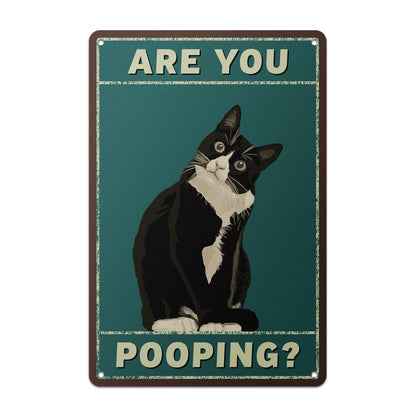 8 x 12in Bathroom Decoration: Are You Pooping Sign