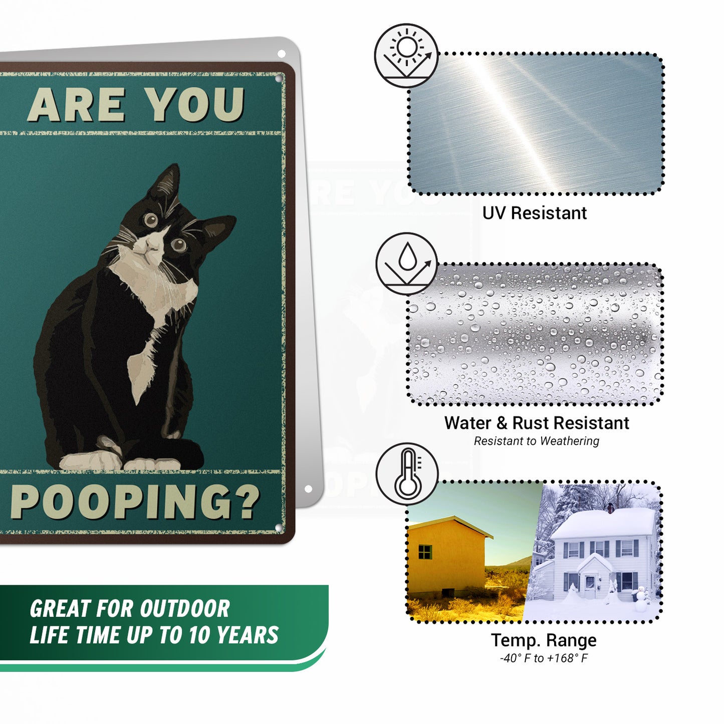 8 x 12in Bathroom Decoration: Are You Pooping Sign