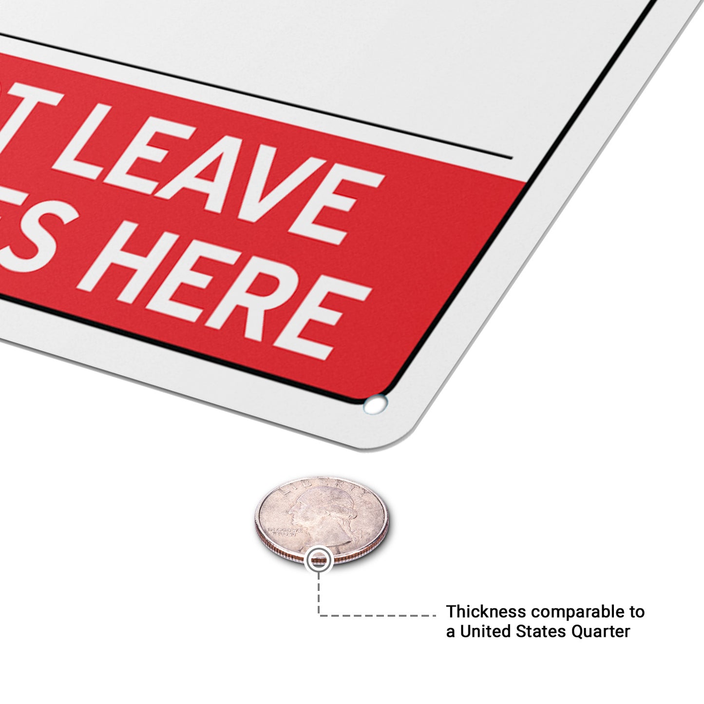 10 x 7in Delivery Instructions Sign: Do Not Leave Packages Here Notice