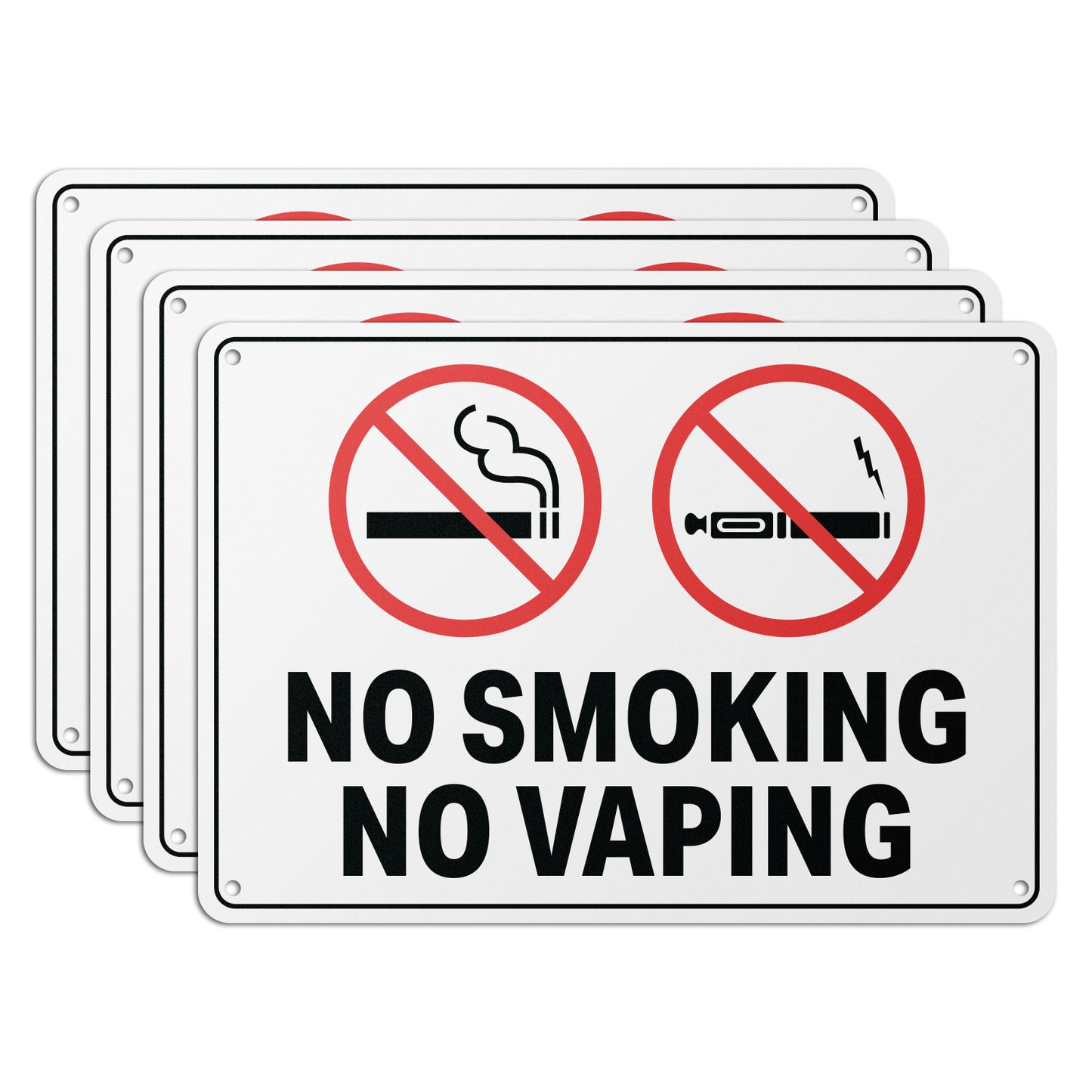 10 x 7in No Smoking, No Vaping Property Sign