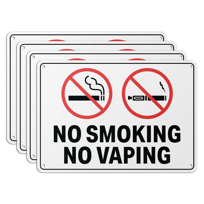 10 x 7in No Smoking, No Vaping Property Sign