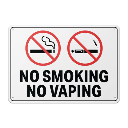 10 x 7in No Smoking, No Vaping Property Sign