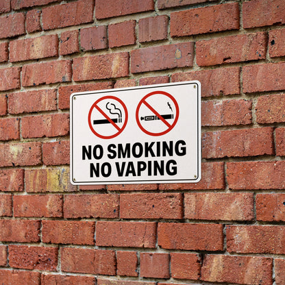 10 x 7in No Smoking, No Vaping Property Sign