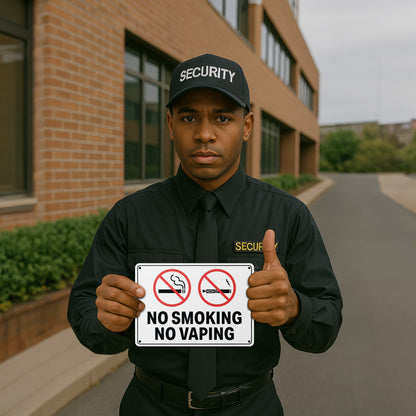 10 x 7in No Smoking, No Vaping Property Sign