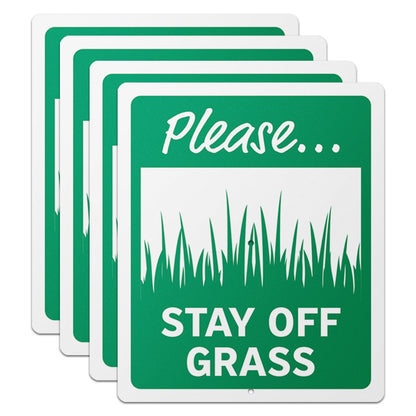 10 x 12in Yard Sign: Please Stay Off Grass