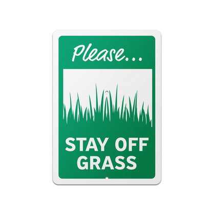 7 x 10in Yard Sign: Please Stay Off Grass