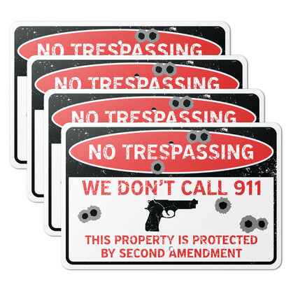 18 x 12in Yard Sign: Second Amendment Protection (No Tresspassing)