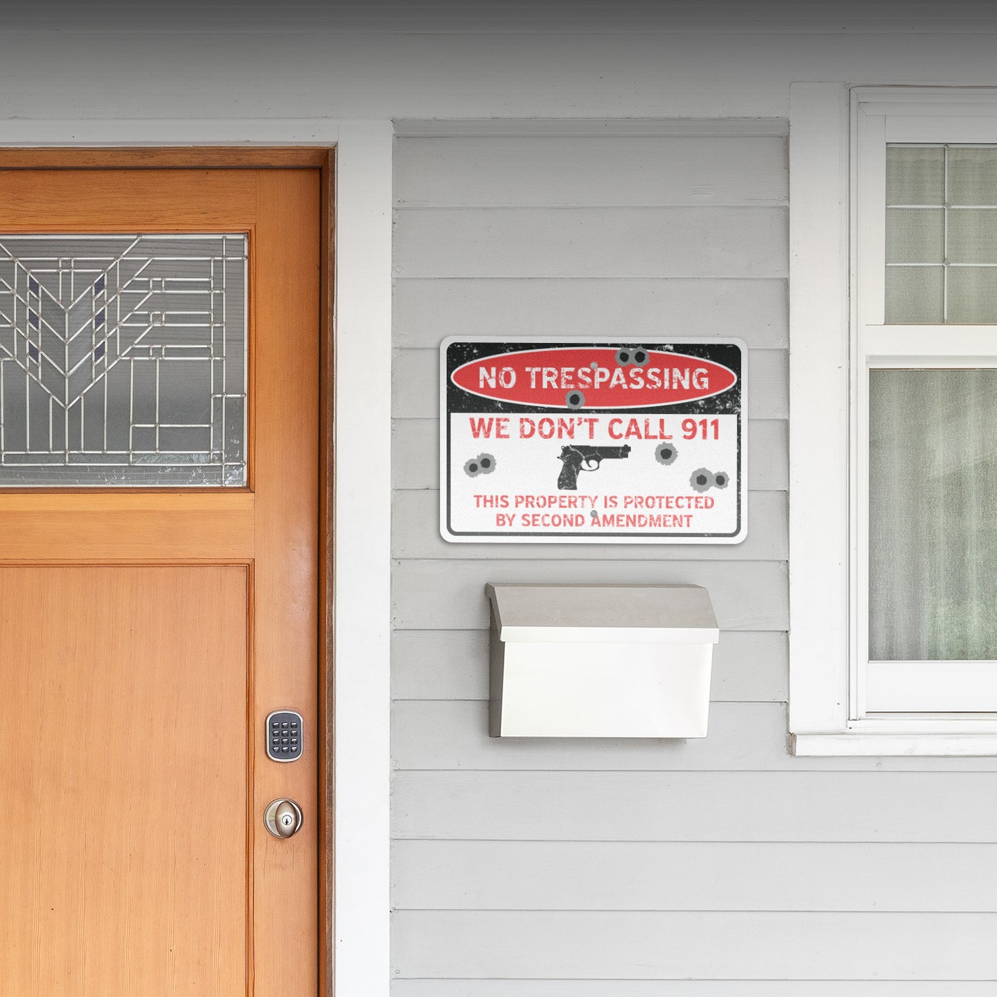 18 x 12in Yard Sign: Second Amendment Protection (No Tresspassing)