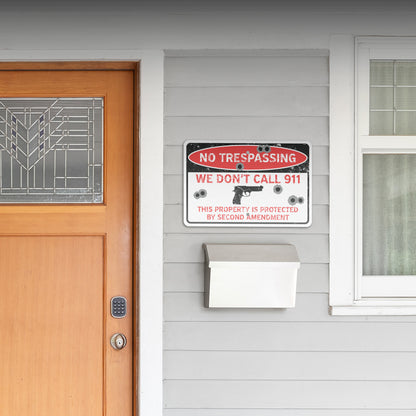 18 x 12in Yard Sign: Second Amendment Protection (No Tresspassing)