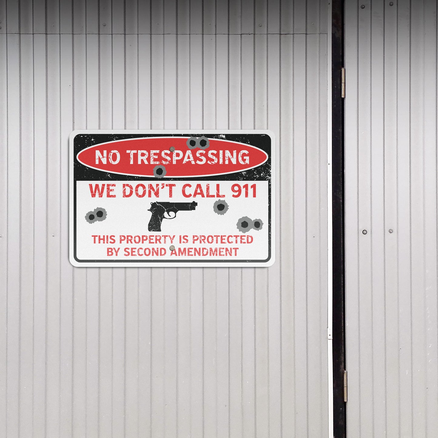 18 x 12in Yard Sign: Second Amendment Protection (No Tresspassing)