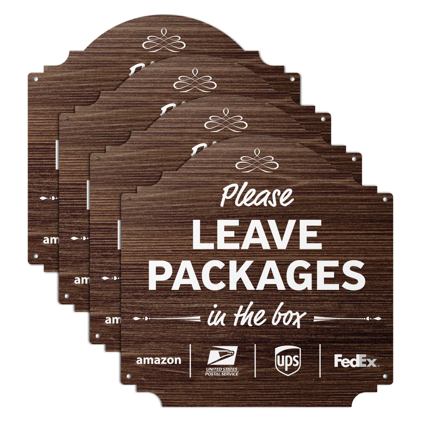 12 x 12in Yard Sign: Please Leave Packages In The Box (Delivery Guidance)