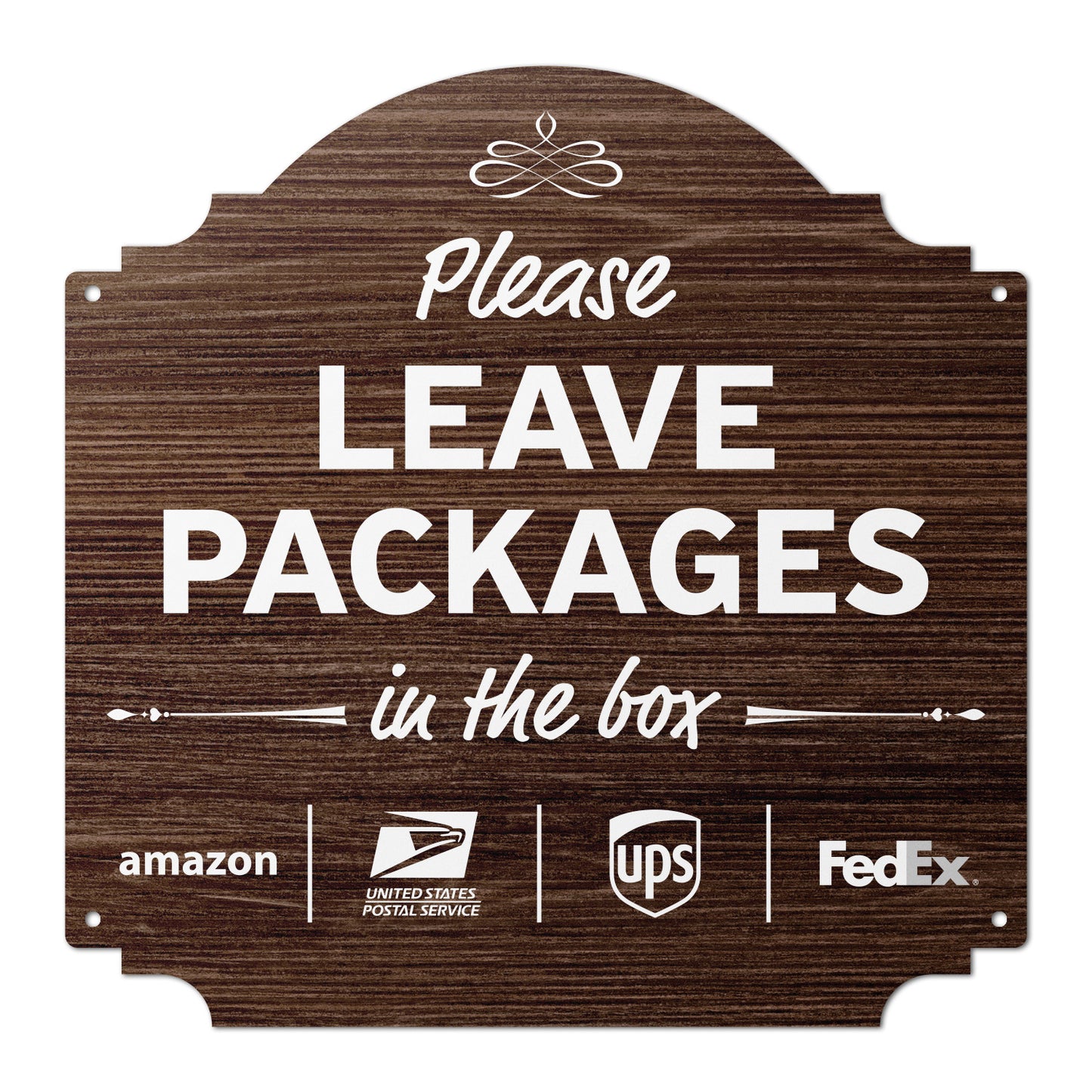 12 x 12in Yard Sign: Please Leave Packages In The Box (Delivery Guidance)