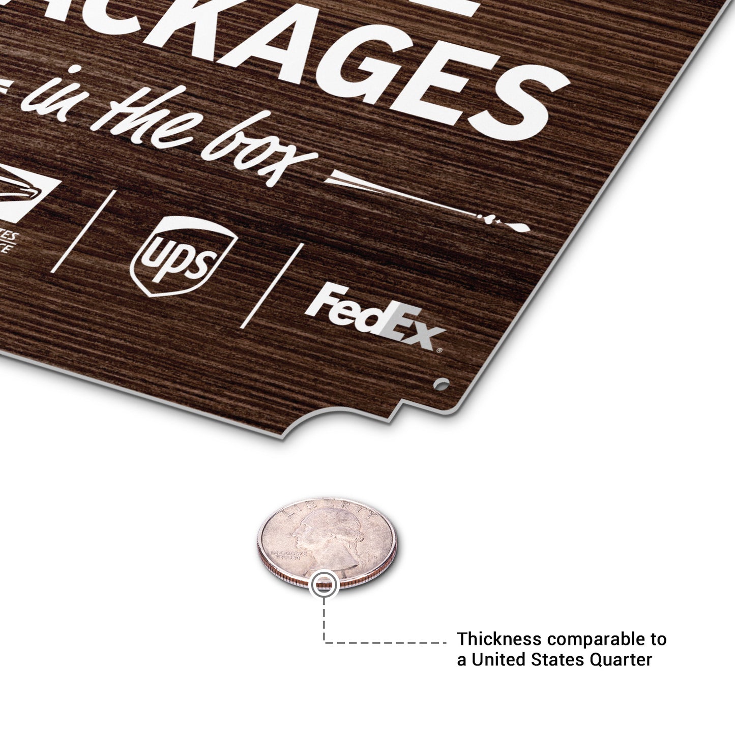 12 x 12in Yard Sign: Please Leave Packages In The Box (Delivery Guidance)