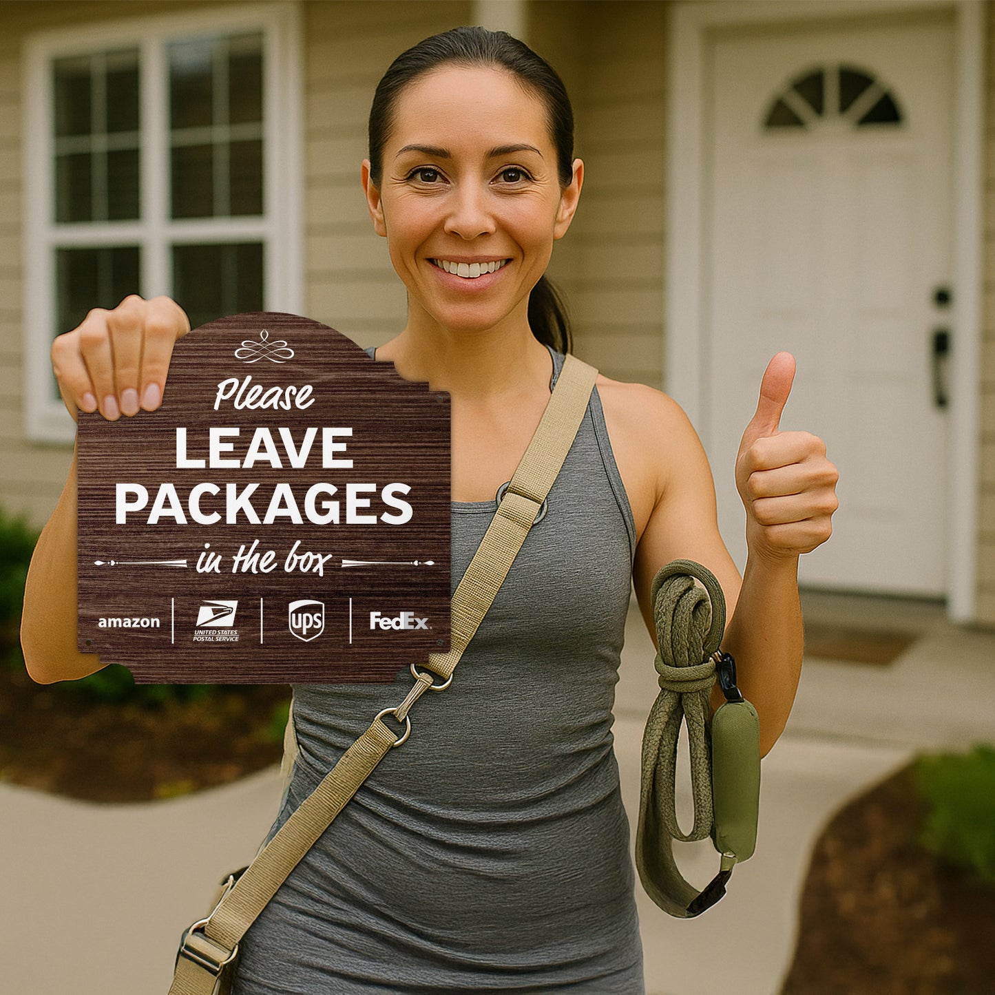 12 x 12in Yard Sign: Please Leave Packages In The Box (Delivery Guidance)