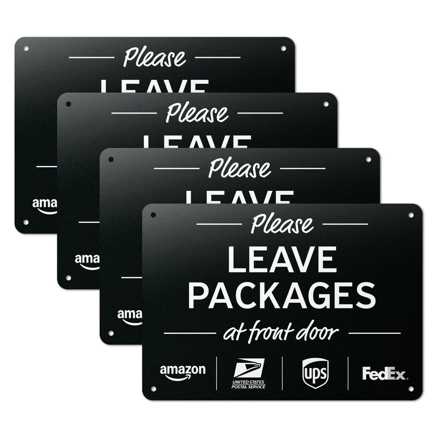 10 x 7in Yard Sign: Please Leave Packages At Front Door