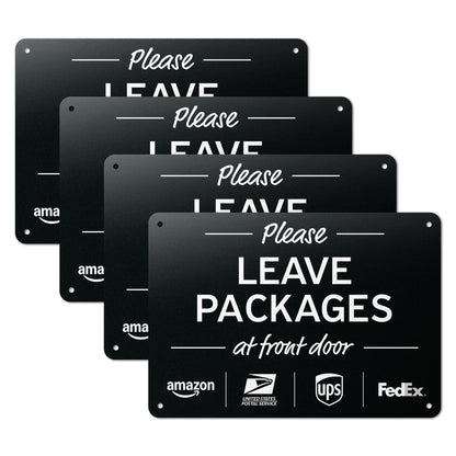 10 x 7in Yard Sign: Please Leave Packages At Front Door