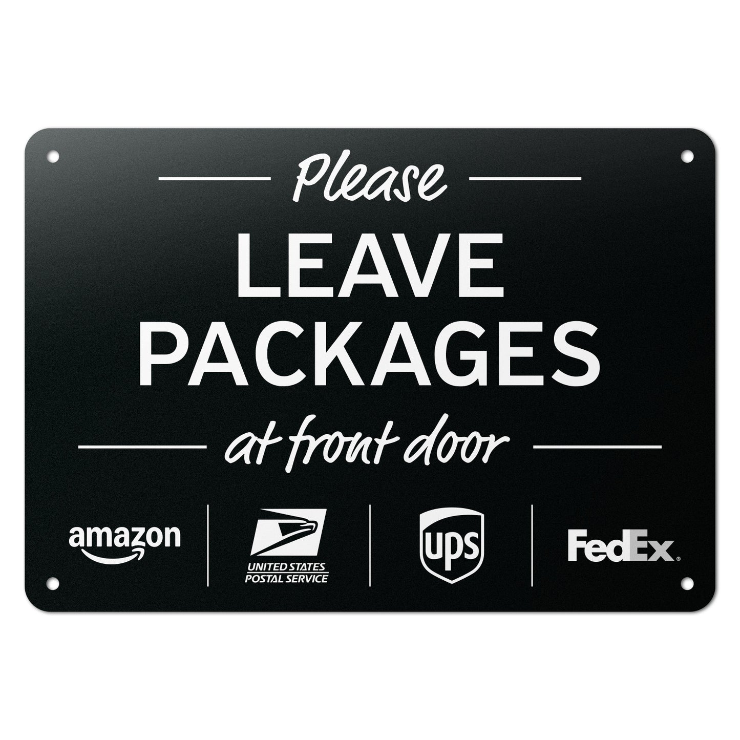 10 x 7in Yard Sign: Please Leave Packages At Front Door