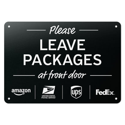 10 x 7in Yard Sign: Please Leave Packages At Front Door