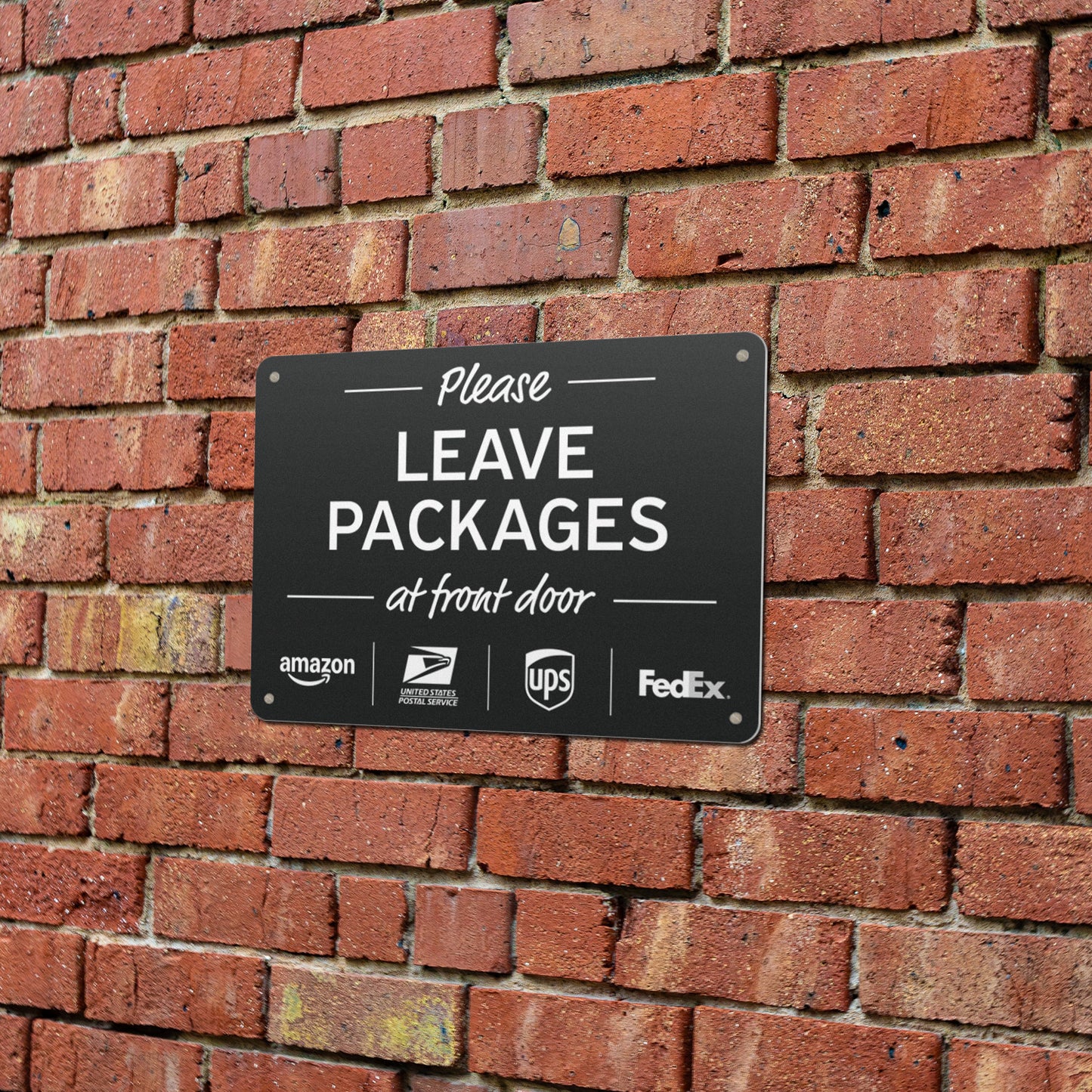 10 x 7in Yard Sign: Please Leave Packages At Front Door