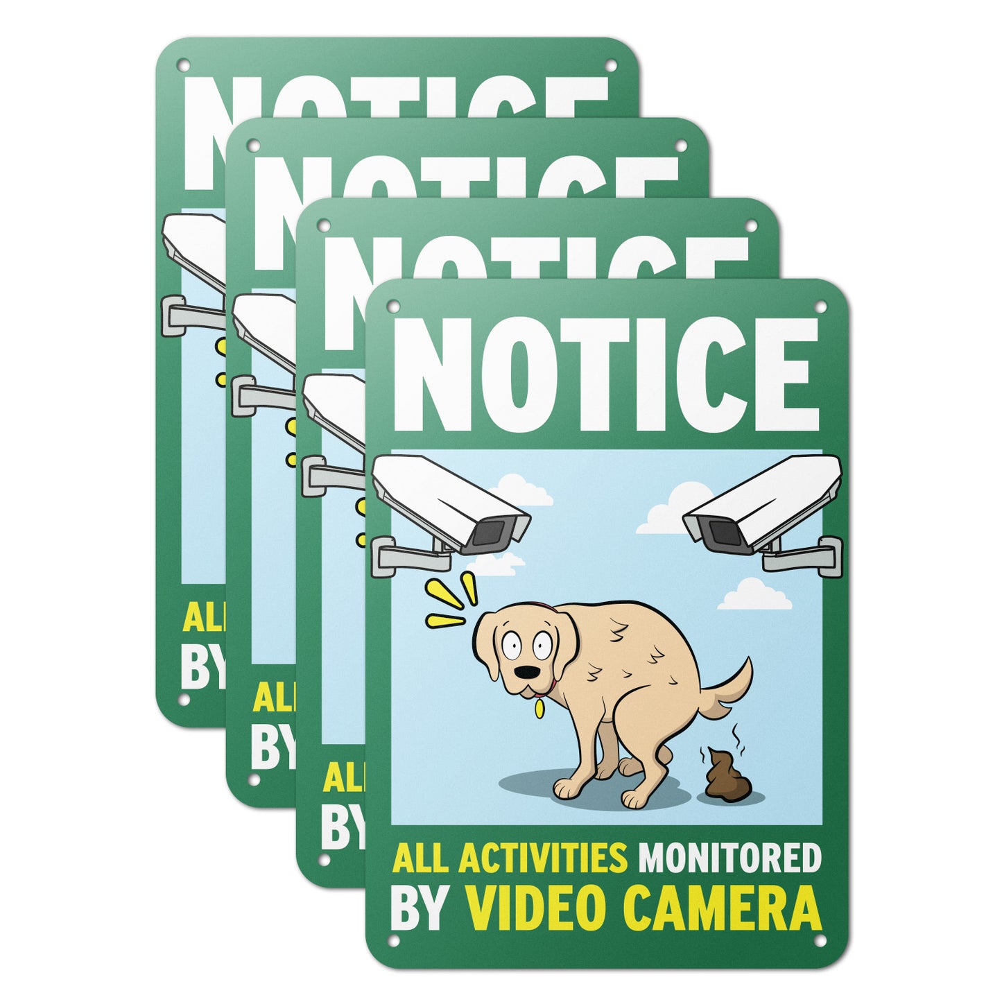 7 x 10in Notice Aluminum Sign: Video Camera Surveillance (All Activities)