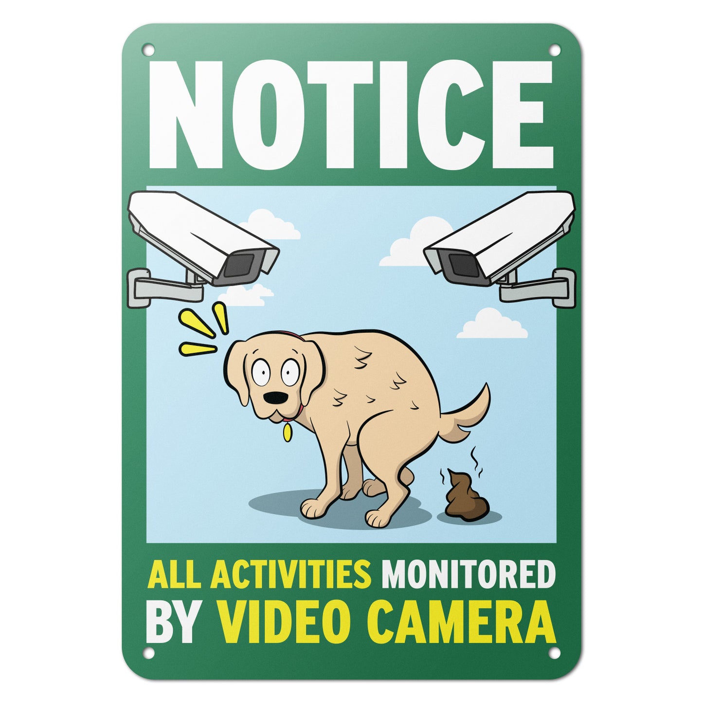 7 x 10in Notice Aluminum Sign: Video Camera Surveillance (All Activities)