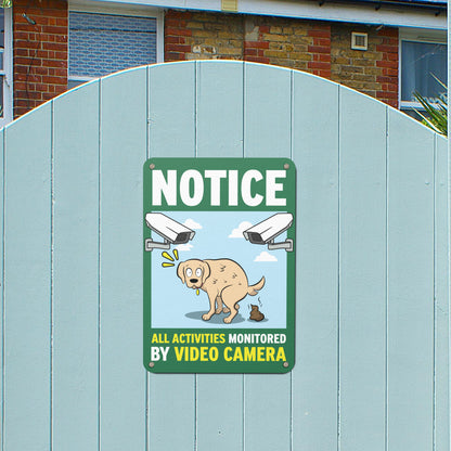 7 x 10in Notice Aluminum Sign: Video Camera Surveillance (All Activities)
