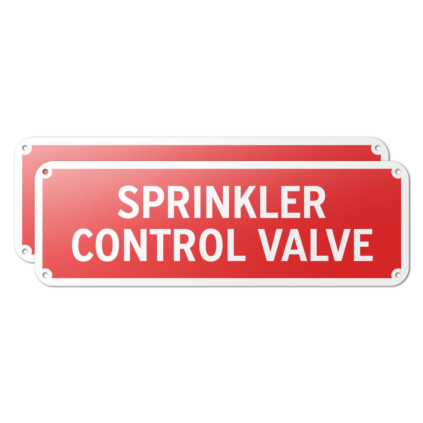 6 x 2in Safety Sign: Sprinkler Control Valve