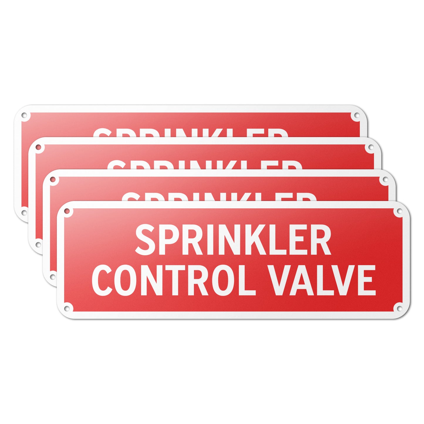 6 x 2in Safety Sign: Sprinkler Control Valve
