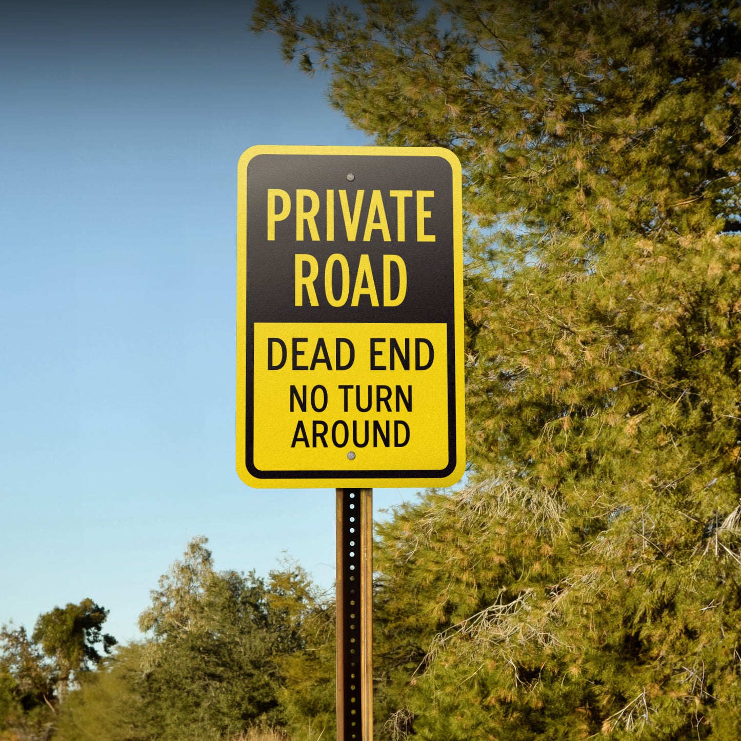 12 x 18in Road Sign: Private Road Warning