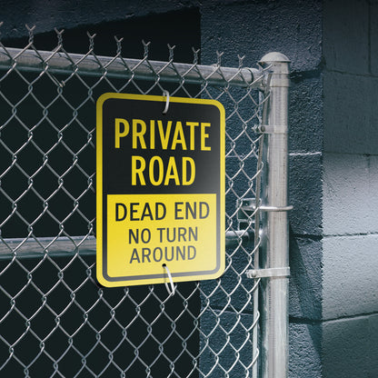 12 x 18in Road Sign: Private Road Warning