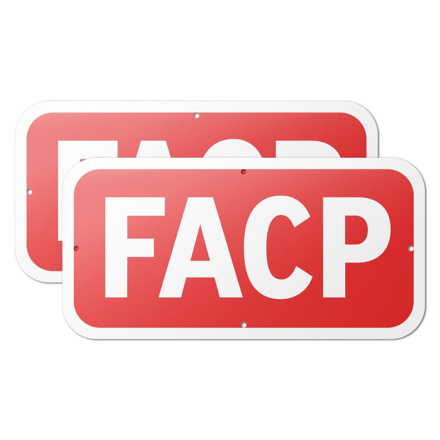12 x 6in Fire Safety Sign: FACP Fire Alarm Control Panel