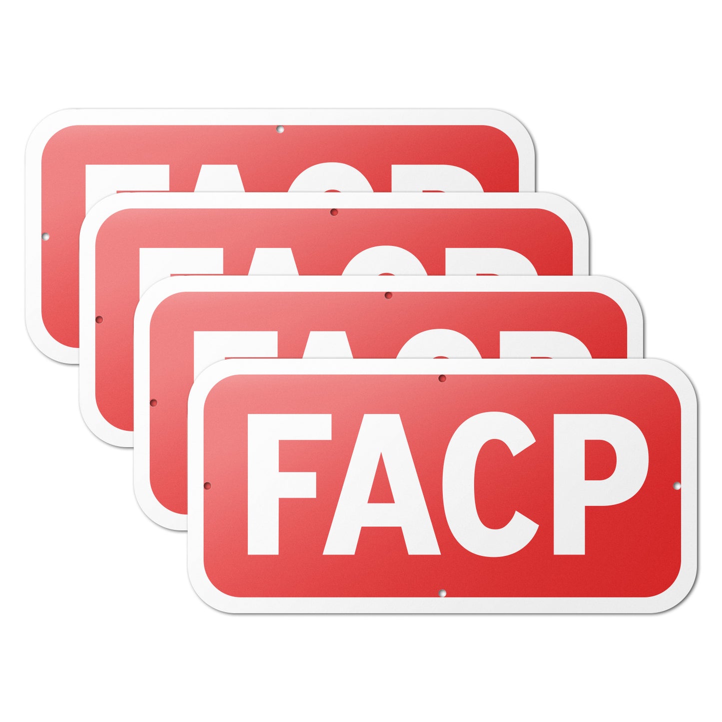 12 x 6in Fire Safety Sign: FACP Fire Alarm Control Panel