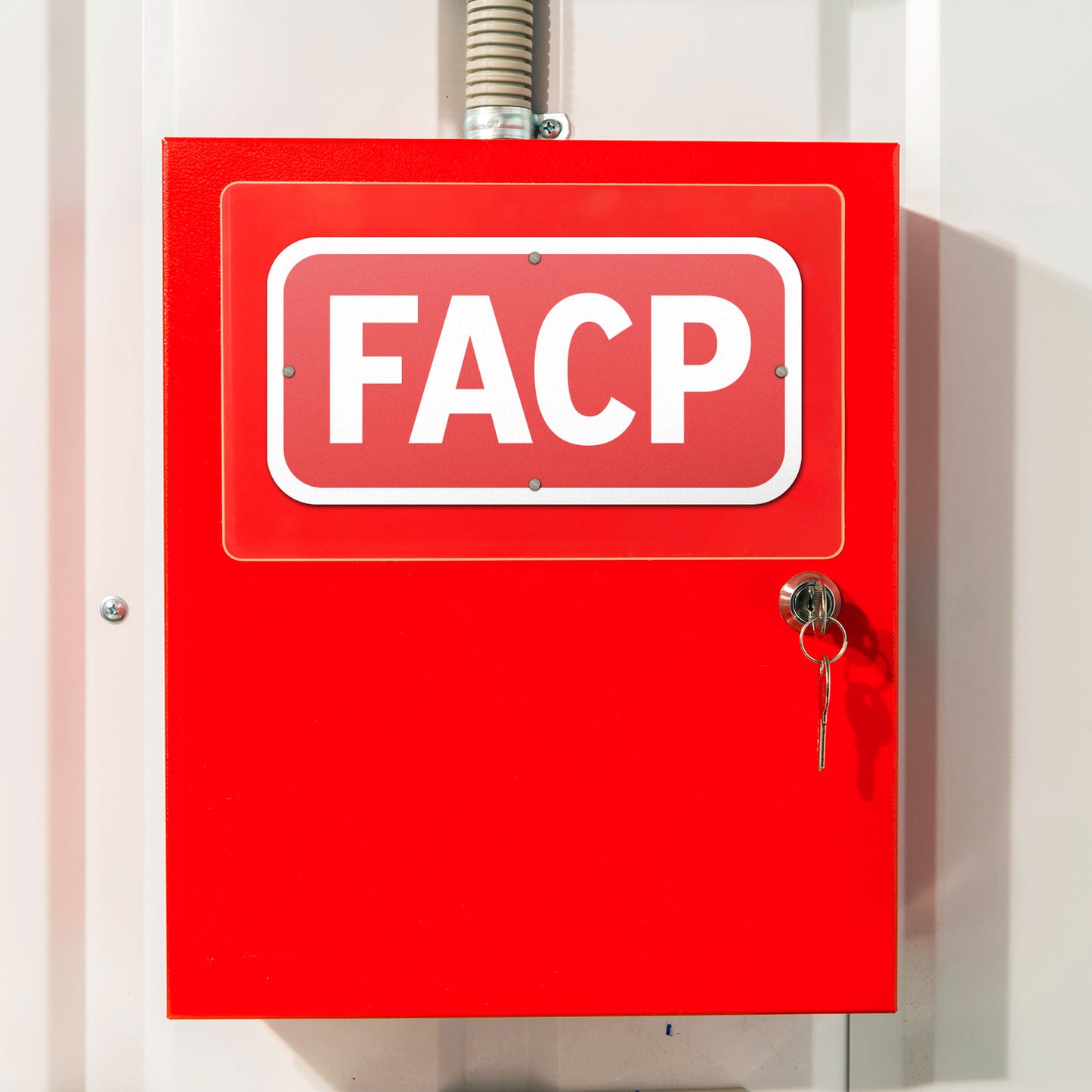 12 x 6in Fire Safety Sign: FACP Fire Alarm Control Panel