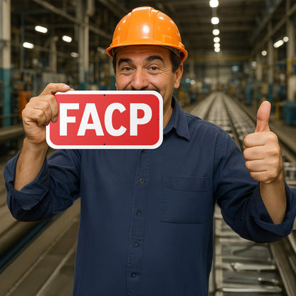 12 x 6in Fire Safety Sign: FACP Fire Alarm Control Panel