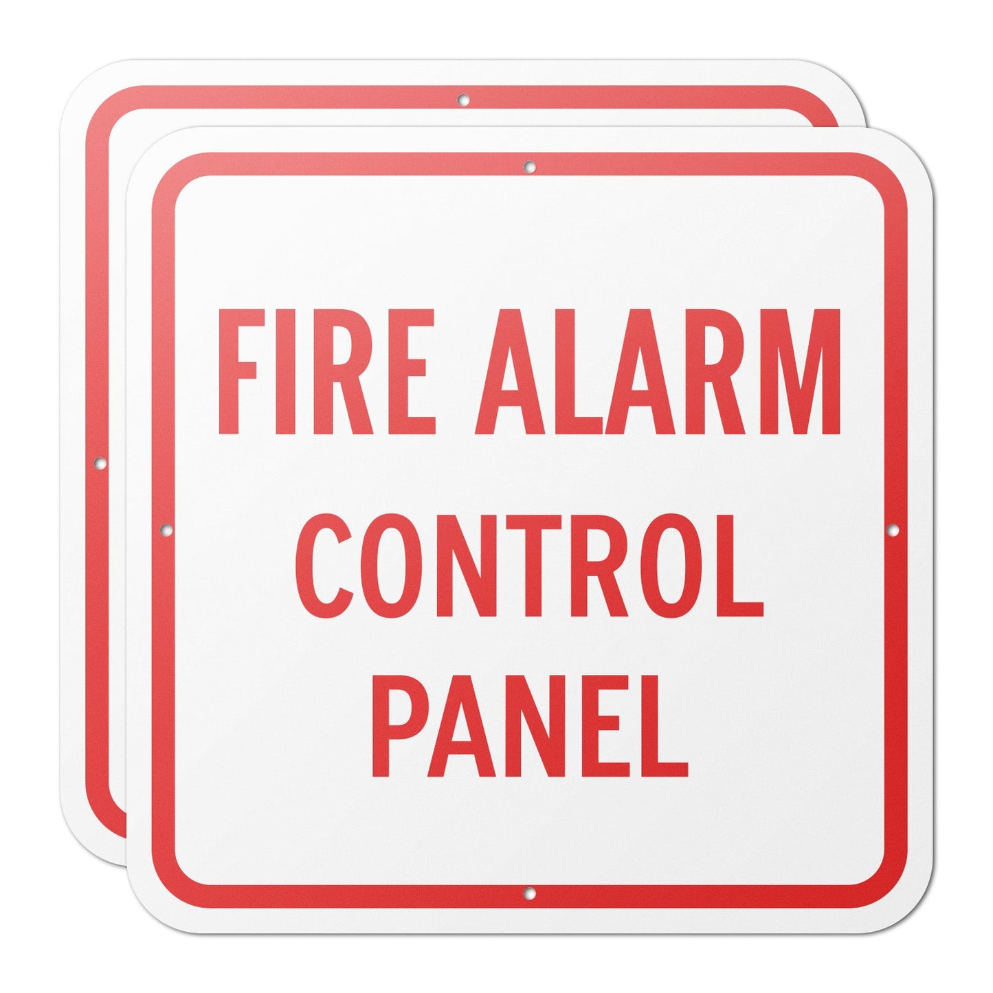 12 x 12in Fire Safety Sign: FACP Fire Alarm Control Panel