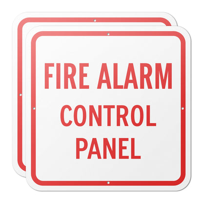 12 x 12in Fire Safety Sign: FACP Fire Alarm Control Panel
