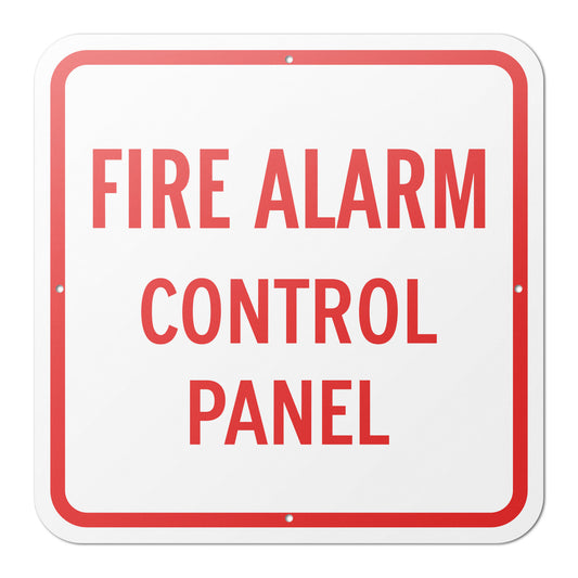 12 x 12in Fire Safety Sign: FACP Fire Alarm Control Panel