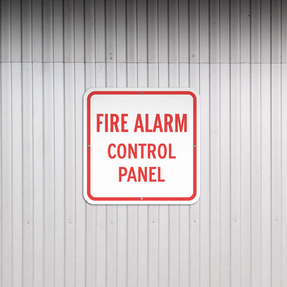 12 x 12in Fire Safety Sign: FACP Fire Alarm Control Panel