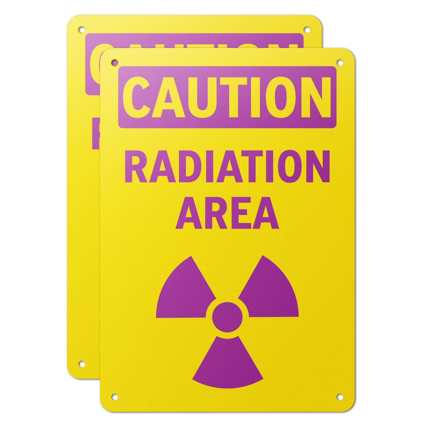 7 x 10in Safety Sign: Caution Radiation Area OSHA Style