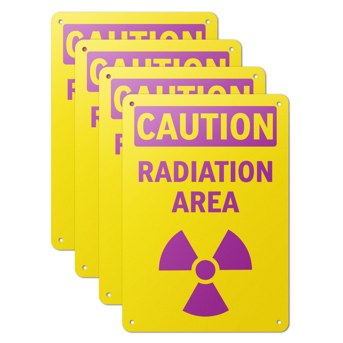 7 x 10in Safety Sign: Caution Radiation Area OSHA Style