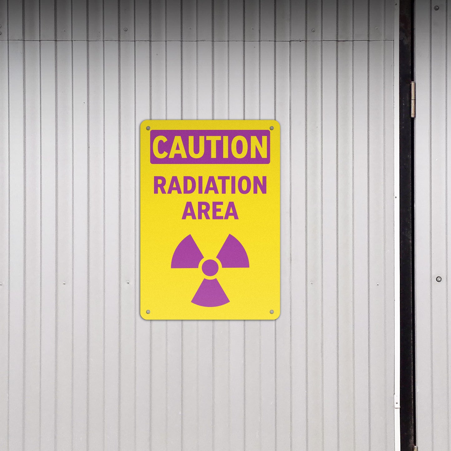 7 x 10in Safety Sign: Caution Radiation Area OSHA Style